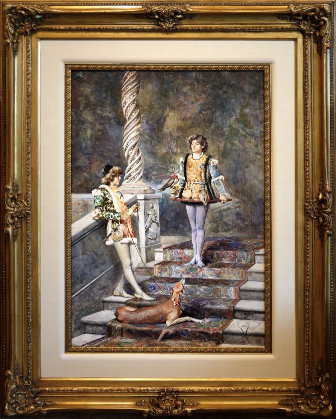 Casimiro Tomba Roman School Watercolor
