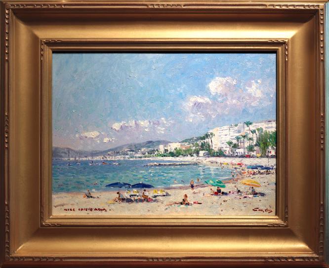 Niek van der Plas Oil Painting Nice, Cote d'Azur